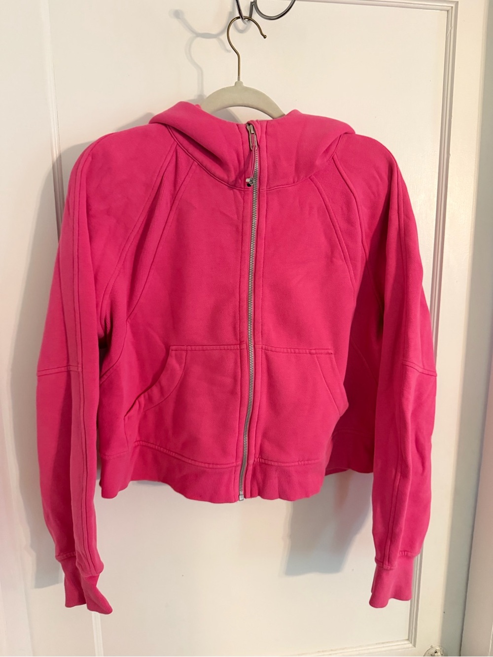 Hot Pink Zip-Up Hoodie
